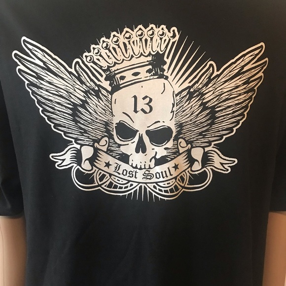 SKULL & WINGS Mens’ Tshirt - Picture 1 of 5